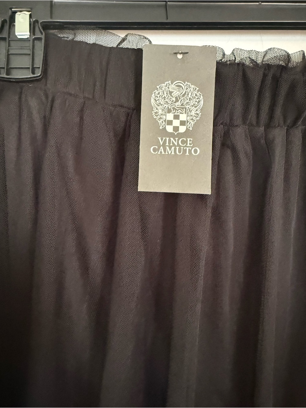 Vince Camuto Black Maxi Tulle Skirt - Picture 2 of 6